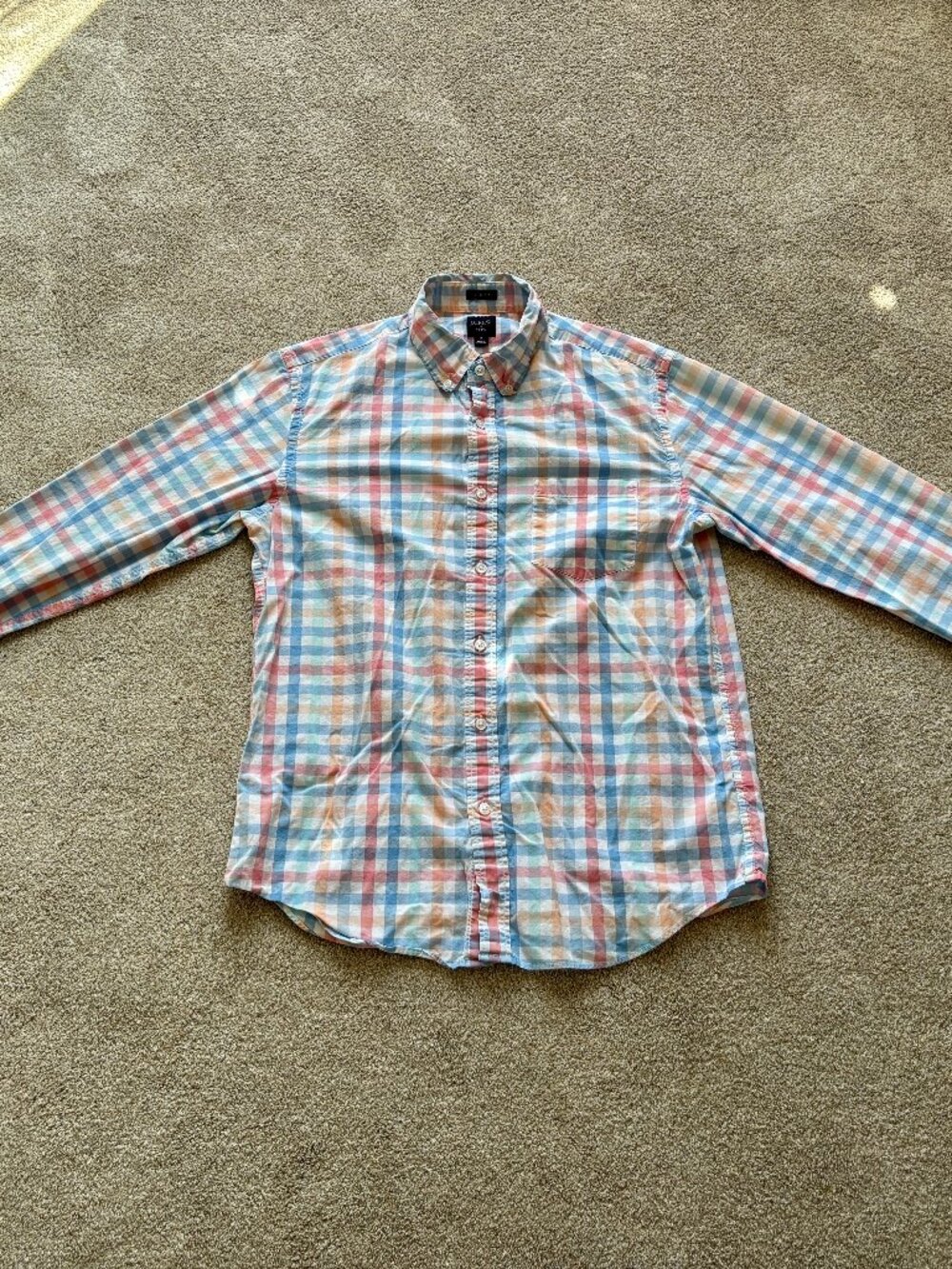 Men's J.Crew Flex Slim Fit Button Down Shirt - Medium